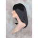 CHEYENNE | Natural Black Medium Wig Beveled Face Frame Layers Skin Part Bangs 