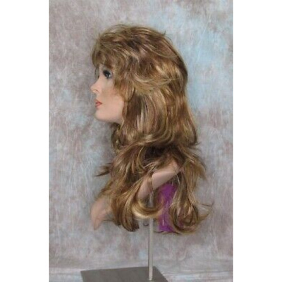 ROSE | Strawberry Blonde Mix Long Wig Loose Curls Wispy Bangs 