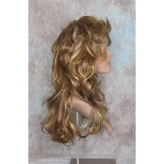 ROSE | Strawberry Blonde Mix Long Wig Loose Curls Wispy Bangs 