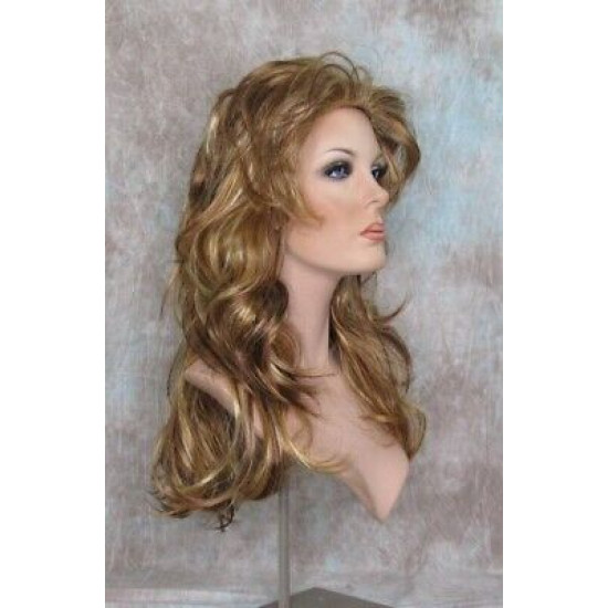 ROSE | Strawberry Blonde Mix Long Wig Loose Curls Wispy Bangs 