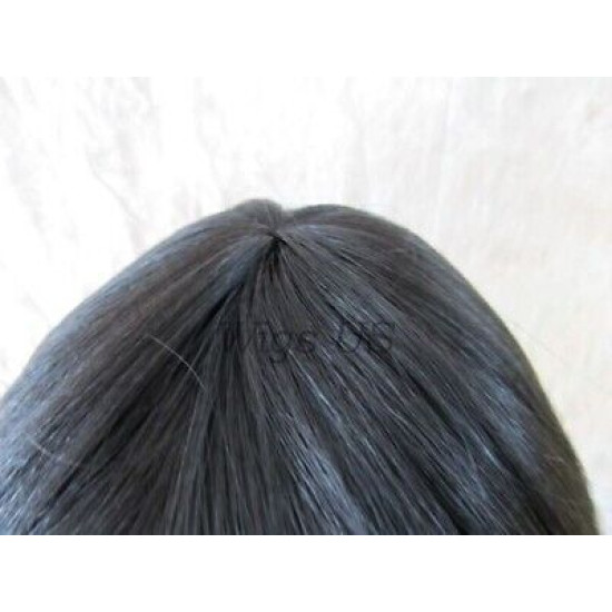 TOKYO | Brown Dark Root Long Wig Straight Layers Skin Crown Bangs TB427N