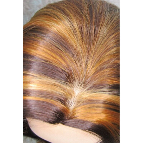 ASHANTI | Auburn Strawberry Long Wig Layered Full Skin Top 29" 