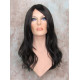 SUNDAY | Darkest Brown Long Beachy Waves Wig Heat OK Long Bangs Skin Part 