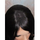 SUNDAY | Darkest Brown Long Beachy Waves Wig Heat OK Long Bangs Skin Part 