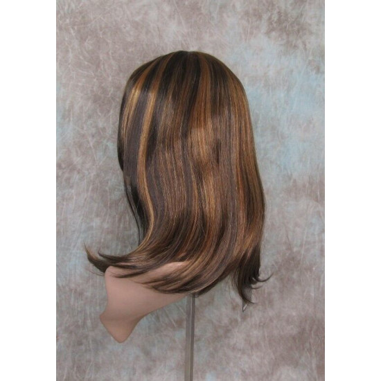 LOLITA | Medium Brown Mix Long Wig Trendy Bob Skin Center Part