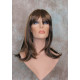 LOLITA | Medium Brown Mix Long Wig Trendy Bob Skin Center Part