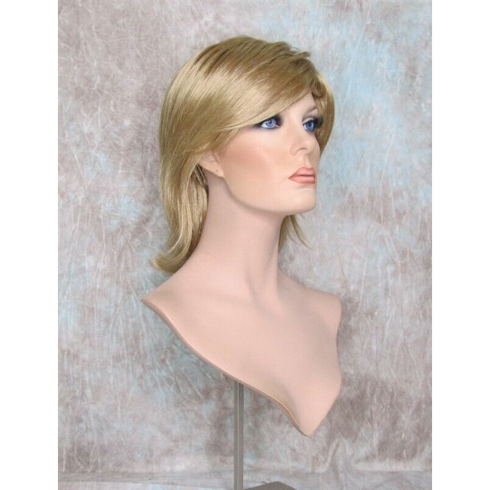 DEIDRE | Honey Blonde Medium Wig Shag Long Bangs Flicked Back Ends