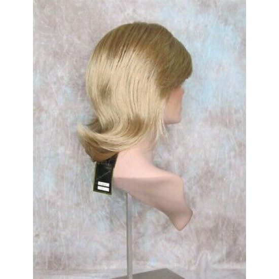 DEIDRE | Honey Blonde Medium Wig Shag Long Bangs Flicked Back Ends