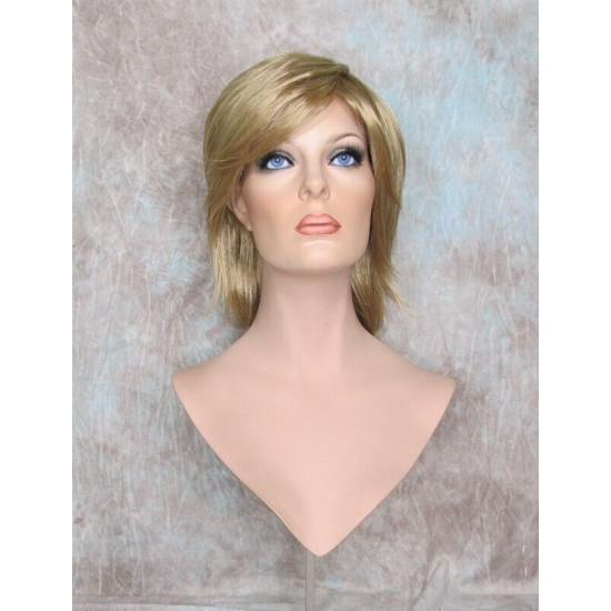 DEIDRE | Honey Blonde Medium Wig Shag Long Bangs Flicked Back Ends