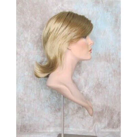 DEIDRE | Honey Blonde Medium Wig Shag Long Bangs Flicked Back Ends
