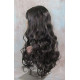 ANDREA | Dark Brown Long Wig Longer Curls Skin Part Bangs 24" 