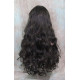 ANDREA | Dark Brown Long Wig Longer Curls Skin Part Bangs 24" 