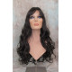ANDREA | Dark Brown Long Wig Longer Curls Skin Part Bangs 24" 