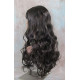 ANDREA | Dark Brown Long Wig Longer Curls Skin Part Bangs 24" 
