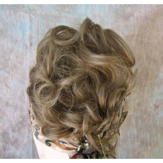 BECKY | Golden Brown Jaw Clip Ponytail Curl 4-5" Hairpiece 