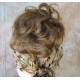 BECKY | Golden Brown Jaw Clip Ponytail Curl 4-5" Hairpiece 