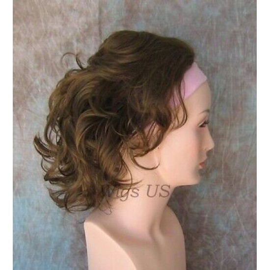 HEIDI | Partial Wig Wavy 14" Layered 3/4 Cap COLOR CHOICE 