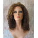 HS CHAKA | Medium Brown Mix Partial 3/4 Wig Small Curls Combs 