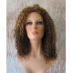 HS CHAKA | Medium Brown Mix Partial 3/4 Wig Small Curls Combs 