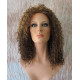 HS CHAKA | Medium Brown Mix Partial 3/4 Wig Small Curls Combs 