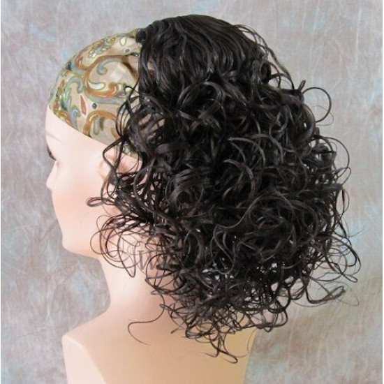 ROXY | 12" Partial Wig Beautiful Spiral Curl Fall Comb Attachment COLOR CHOICE