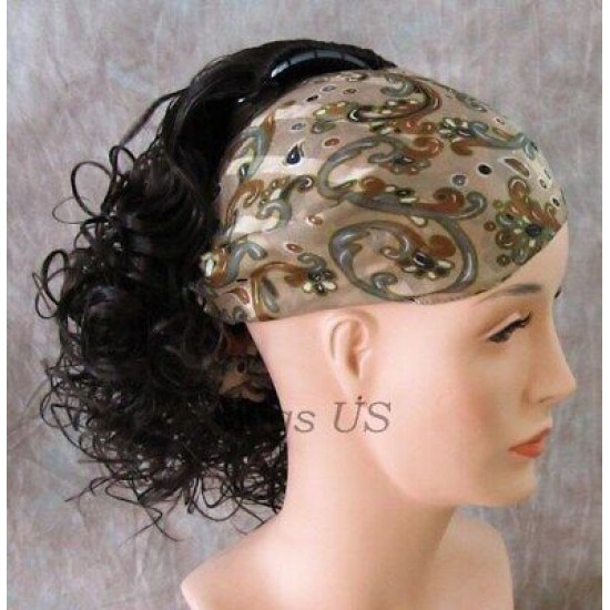 ROXY | 12" Partial Wig Beautiful Spiral Curl Fall Comb Attachment COLOR CHOICE