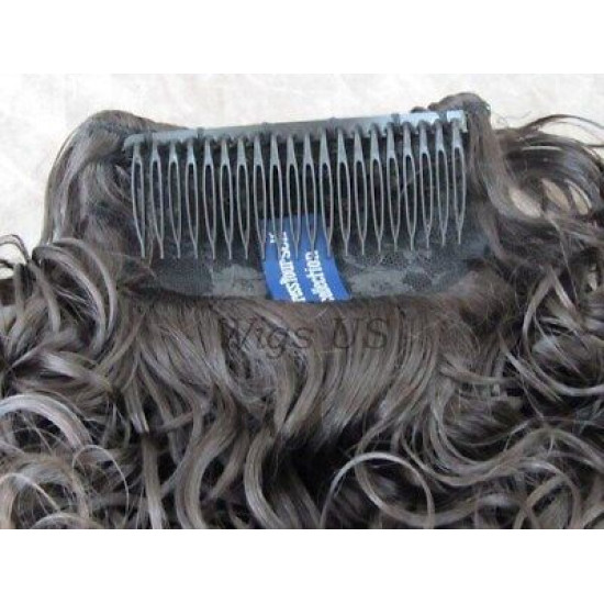 ROXY | 12" Partial Wig Beautiful Spiral Curl Fall Comb Attachment COLOR CHOICE