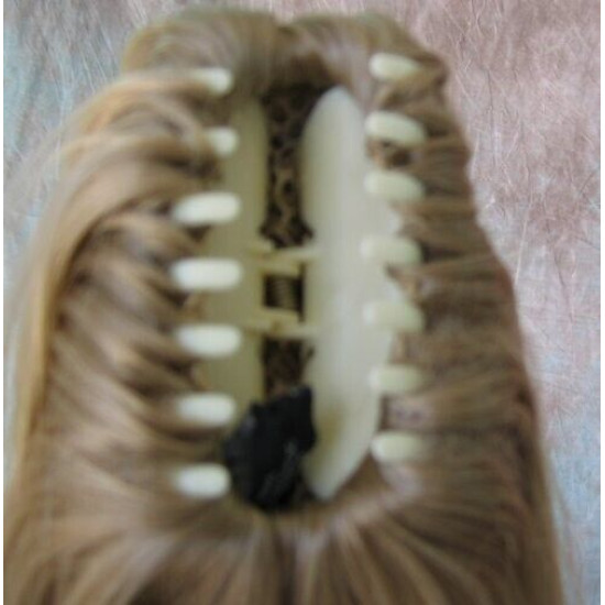 BETSY | Golden Blonde Reversible Long Claw Clip Ponytail Hairpiece 
