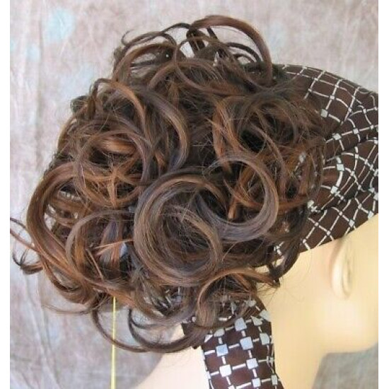 LACEY | DARKS Scrunchie Ponytail Extension Pony Holder Hairpiece COLOR CHOICE