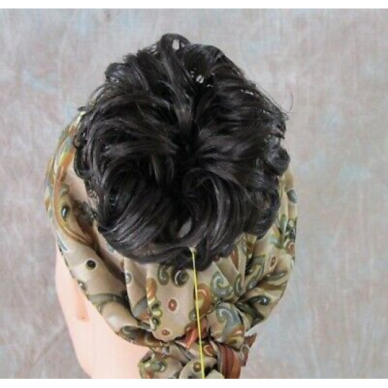 LACEY | DARKS Scrunchie Ponytail Extension Pony Holder Hairpiece COLOR CHOICE