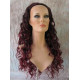 HS FREEDOM | Black Burgundy Partial 3/4 Wig Long Waves Combs Drawstring Heat OK 