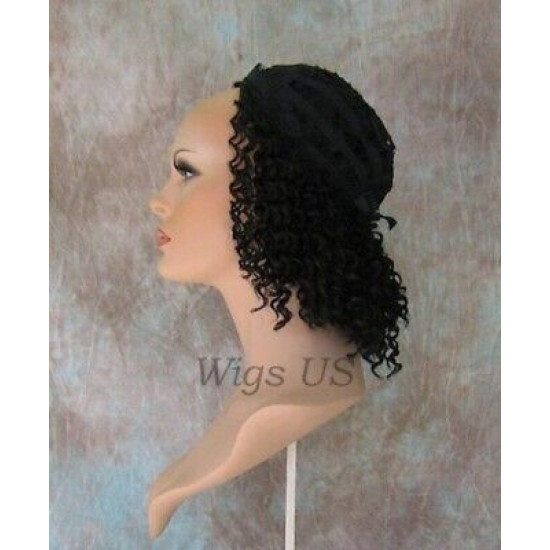 MAMBO | Brown Auburn Partial Wig Fall Shoulder Length Spiral Curls
