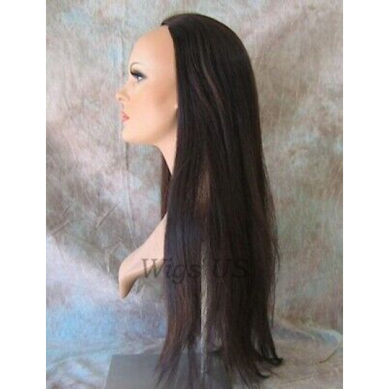 NIKI | Partial 3/4 Wig Long Straight Layers COLOR CHOICE