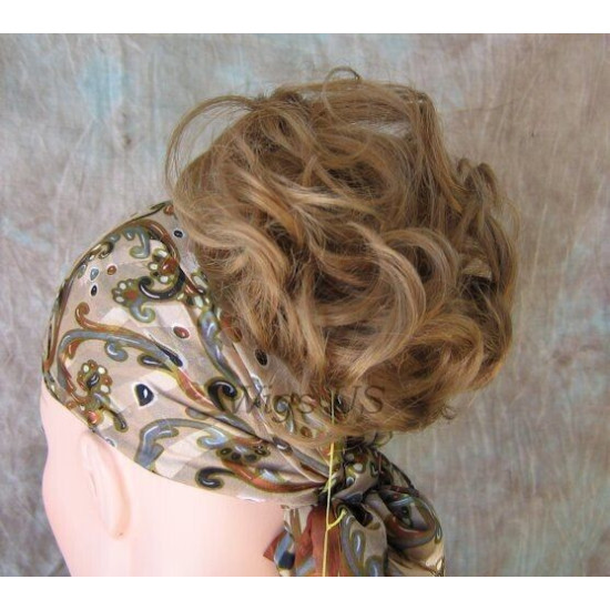BECKY | Honey Golden Brown Jaw Clip Ponytail Curl 4-5" Hairpiece 