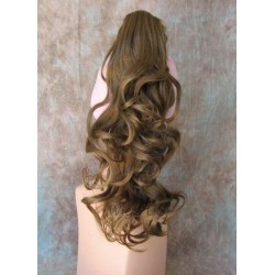 YVONNE | 16" Long Wavy Claw Clip Drawstring Hairpiece COLOR CHOICE 
