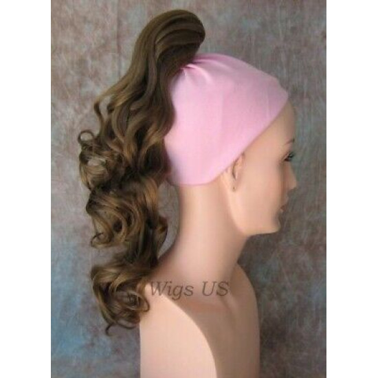 YVONNE | 16" Long Wavy Claw Clip Drawstring Hairpiece COLOR CHOICE 