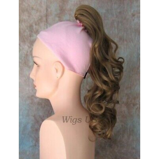 YVONNE | 16" Long Wavy Claw Clip Drawstring Hairpiece COLOR CHOICE 