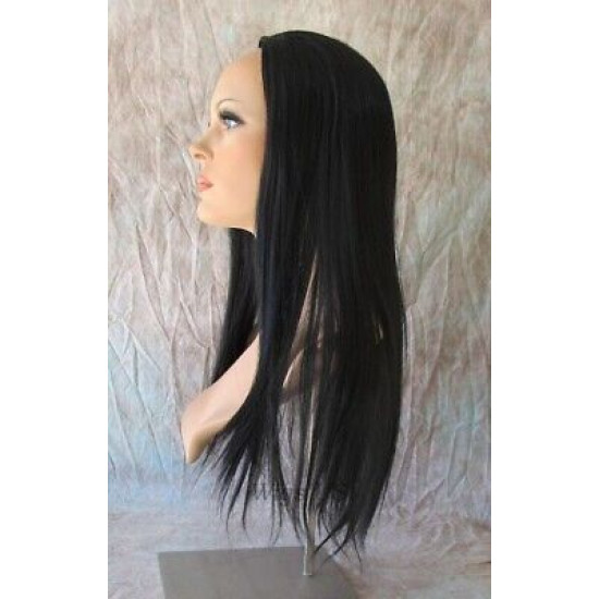 ROME | Partial 3/4 Wig HEAT OK Long Straight Style COLOR CHOICE
