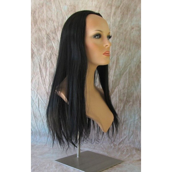 ROME | Partial 3/4 Wig HEAT OK Long Straight Style COLOR CHOICE