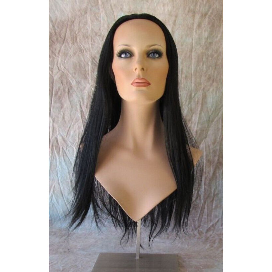 ROME | Partial 3/4 Wig HEAT OK Long Straight Style COLOR CHOICE