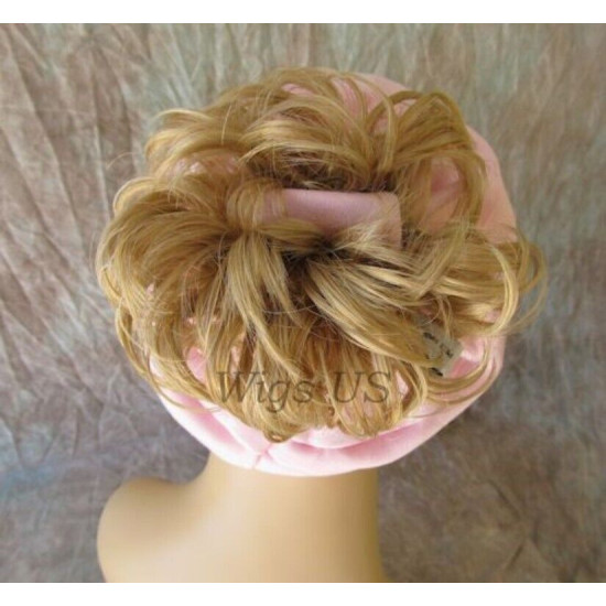 SCRUNCHIE | Ponytail Holder 3" Hairpiece Bun Up Do Pageant Dance COLOR CHOICE