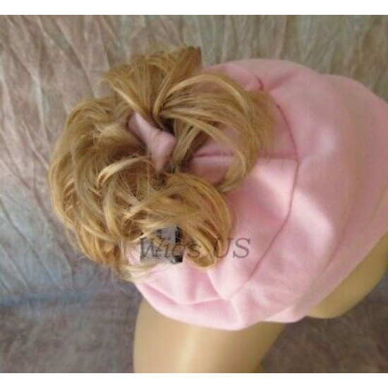 SCRUNCHIE | Ponytail Holder 3" Hairpiece Bun Up Do Pageant Dance COLOR CHOICE