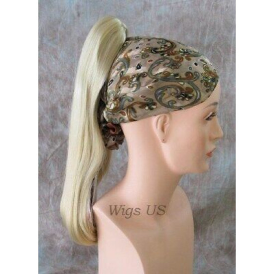 JEWEL | Long Straight 18" Claw Clip Ponytail Ext Hairpiece COLOR CHOICE 