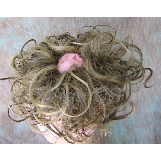 DAPHNE | Scrunchie Wavy and Corkscrew Curls Blondes COLOR CHOICE 