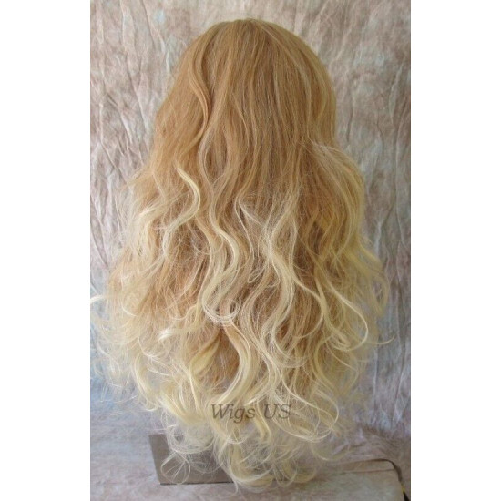 LONDON | Partial 3/4 Wig Long Curls Heat OK 23" COLOR CHOICE