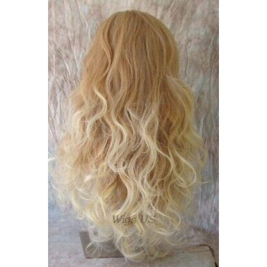 LONDON | Partial 3/4 Wig Long Curls Heat OK 23" COLOR CHOICE