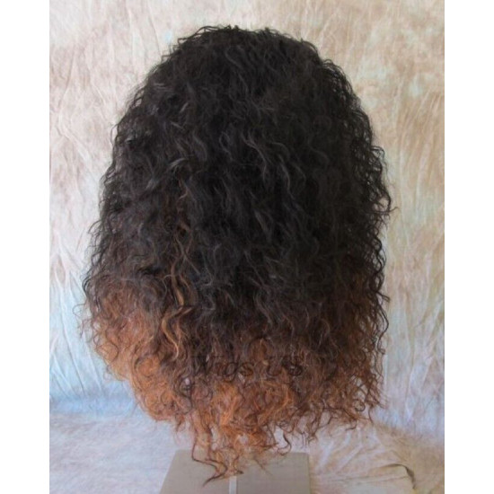 HS CAPRI | Partial 3/4 Wig Long Curls Drawstring Combs HEAT OK COLOR CHOICE