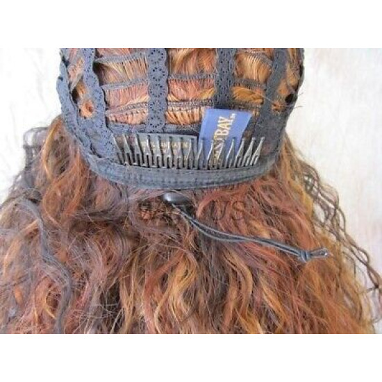 HS CAPRI | Partial 3/4 Wig Long Curls Drawstring Combs HEAT OK COLOR CHOICE
