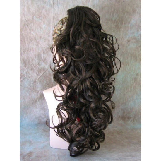 LEAH | Long Full Curl 20" Banana Clip Ponytail Extension Hairpiece COLOR CHOICE