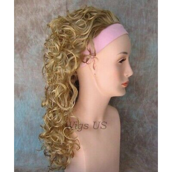 SIMONE | Partial Wig 23" Big Soft Curls 3/4 Cap COLOR CHOICE